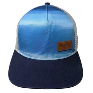 Legacy Trucker Hat Blue Gray Snapback OS Home Town Sports McCall Idaho Patch